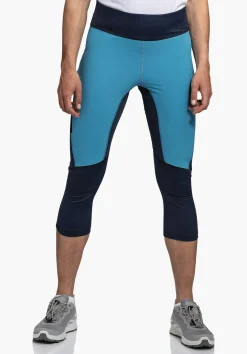 WOMEN SCHÖFFEL Pants Long<Abrasion resistant & lightweight 3/4 hiking tights blue