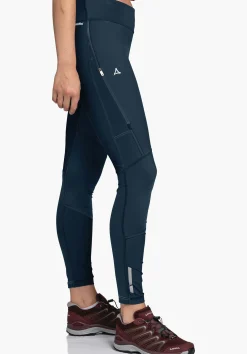 WOMEN SCHÖFFEL Pants Long<Abrasion resistant and lightweight hiking tights blue