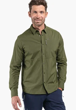 MEN SCHÖFFEL <Always dry in comfortable hiking shirt rot