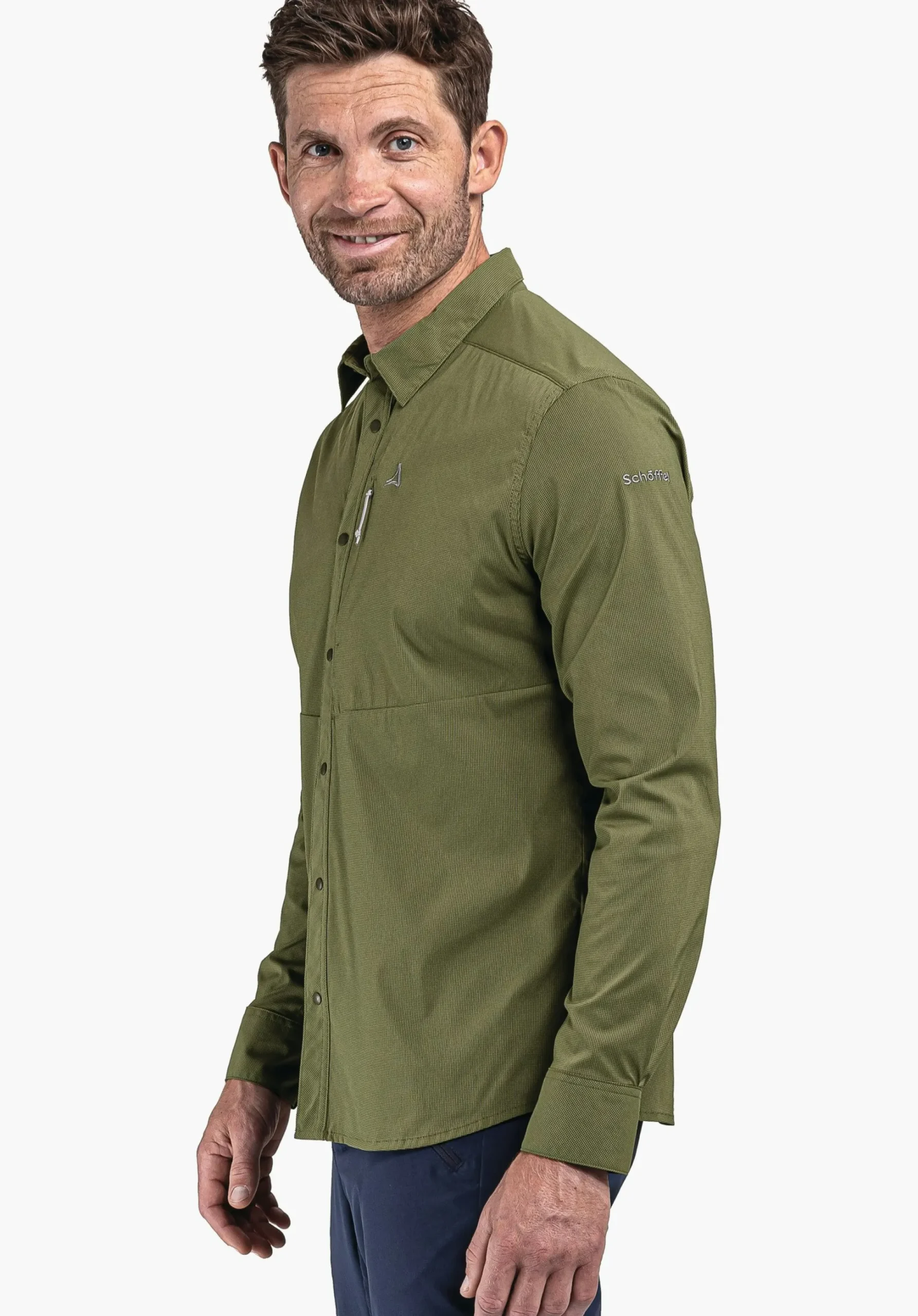 MEN SCHÖFFEL <Always dry in comfortable hiking shirt rot