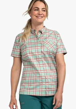 WOMEN SCHÖFFEL Trek & Hike<Basic blouse with comfortable feel green