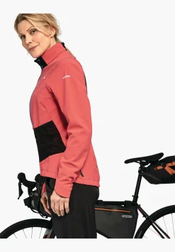 WOMEN SCHÖFFEL Bike<Bike softshell jacket in a material mix rot