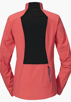 WOMEN SCHÖFFEL Bike<Bike softshell jacket in a material mix rot