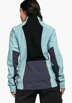 WOMEN SCHÖFFEL Bike<Bike softshell jacket in a material mix rot