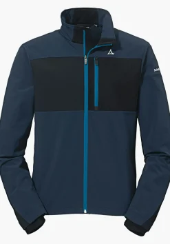 MEN SCHÖFFEL Bike<Bike softshell jacket in a material mix orange