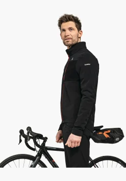 MEN SCHÖFFEL Bike<Bike softshell jacket in a material mix orange