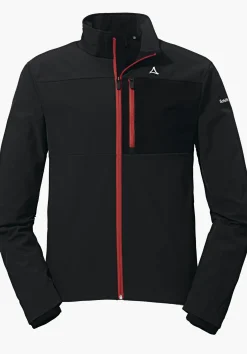 MEN SCHÖFFEL Bike<Bike softshell jacket in a material mix orange