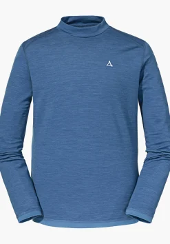 MEN SCHÖFFEL Skiing<Body temperature regulating Merino shirt blue