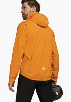 MEN SCHÖFFEL Bike<Breathable rain jacket for cycle trips rot