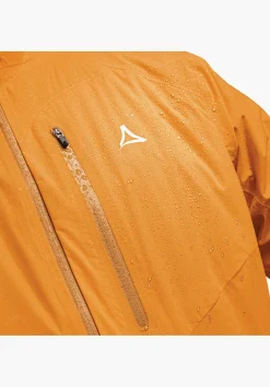 MEN SCHÖFFEL Bike<Breathable rain jacket for cycle trips rot