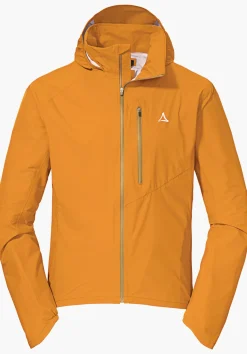 MEN SCHÖFFEL Bike<Breathable rain jacket for cycle trips rot