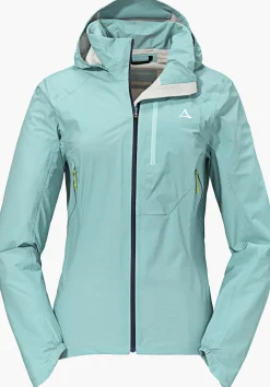 WOMEN SCHÖFFEL Bike<Breathable rain jacket for cycle trips red