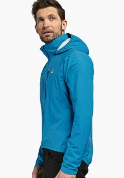 MEN SCHÖFFEL Bike<Breathable rain jacket for cycle trips rot