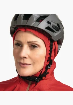 WOMEN SCHÖFFEL Bike<Breathable rain jacket for cycle trips red