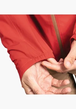WOMEN SCHÖFFEL Bike<Breathable rain jacket for cycle trips red
