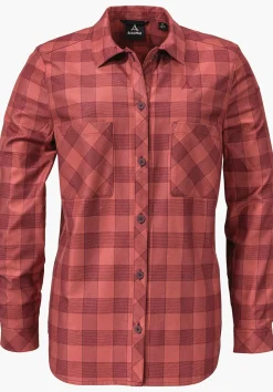 WOMEN SCHÖFFEL Travel/Leisure<Casual blouse from Tencel material mix red