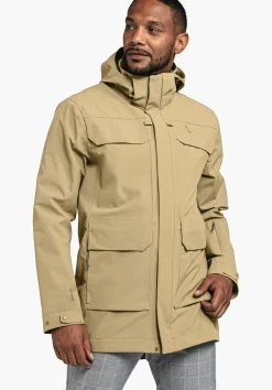 MEN SCHÖFFEL Travel/Leisure|Outdoor Jackets<Casual look waterproof jacket beige