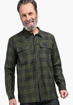 MEN SCHÖFFEL Travel/Leisure<Casual shirt made of Tencel material mix red