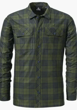 MEN SCHÖFFEL Travel/Leisure<Casual shirt made of Tencel material mix red