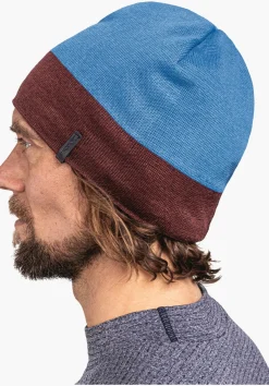 MEN SCHÖFFEL Skiing<Comfortable knitted hat with a fleece headband red