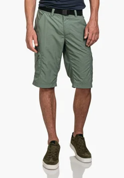 MEN SCHÖFFEL Travel/Leisure|Pants Short<Comfortable leisure shirts with pocket brown