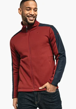 MEN SCHÖFFEL Travel/Leisure<Comfortable ZipIn! fleece jacket red