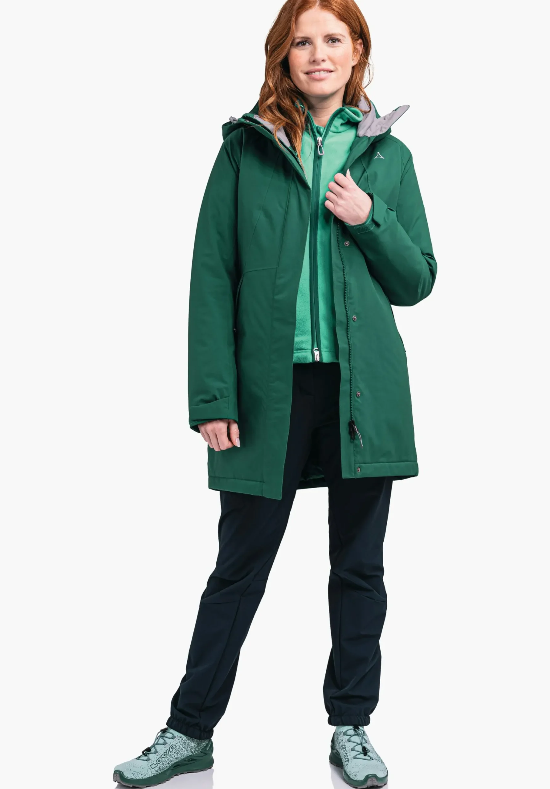 WOMEN SCHÖFFEL Parka / Coat|Outdoor Jackets|Trek & Hike<Elegant parka for comfortable hikes rot