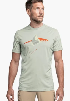 MEN SCHÖFFEL <Environmentally friendly t shirt for hiking grün