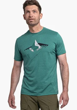 MEN SCHÖFFEL <Environmentally friendly t shirt for hiking grün