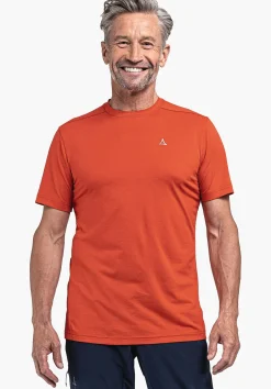 MEN SCHÖFFEL <Environmentally friendly & comfortable shirt orange