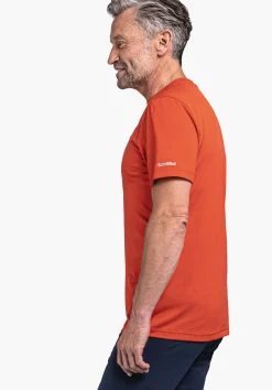 MEN SCHÖFFEL <Environmentally friendly & comfortable shirt orange