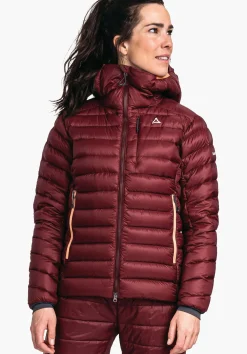 WOMEN SCHÖFFEL Ski Tour|Mountaineering|Down- / Thermojacket<Extremely lightweight and warming down jacket red