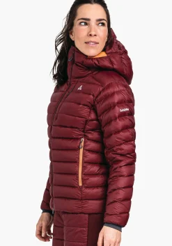 WOMEN SCHÖFFEL Ski Tour|Mountaineering|Down- / Thermojacket<Extremely lightweight and warming down jacket red