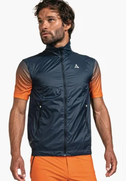 MEN SCHÖFFEL Trek & Hike<Extremely lightweight windproof gilet blue