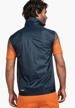 MEN SCHÖFFEL Trek & Hike<Extremely lightweight windproof gilet blue