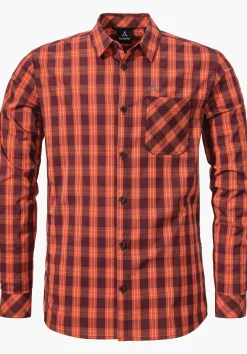MEN SCHÖFFEL Trek & Hike<Fast drying and lightweight shirt red