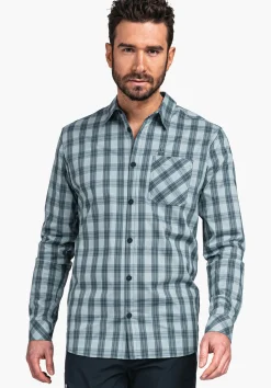 MEN SCHÖFFEL <Fast drying and lightweight shirt red