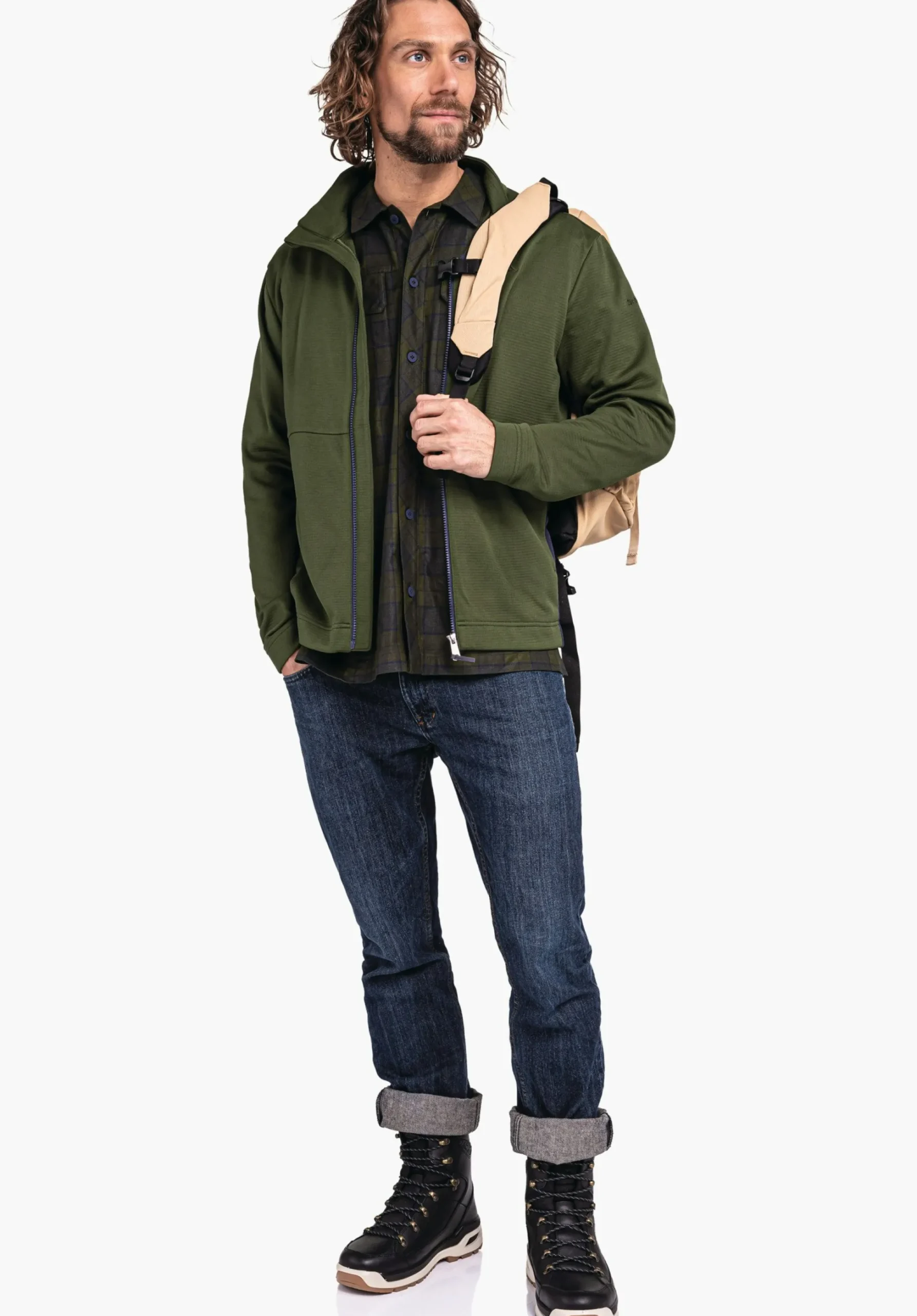 MEN SCHÖFFEL Travel/Leisure<Fleece jacket in a sustainable material red