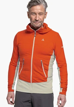 MEN SCHÖFFEL Mountaineering<Functional fleece with 2-way stretch orange