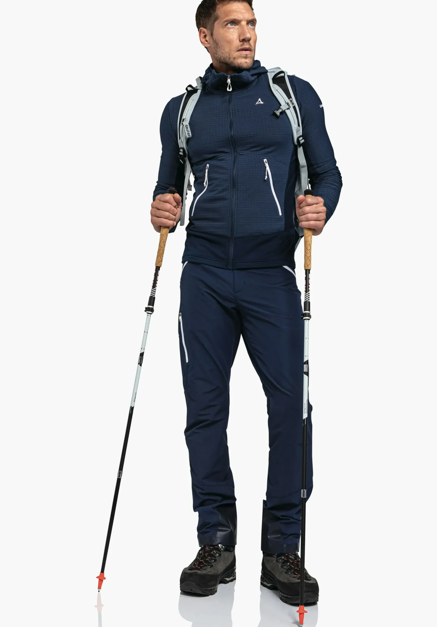 MEN SCHÖFFEL Mountaineering<Functional fleece with 2-way stretch orange