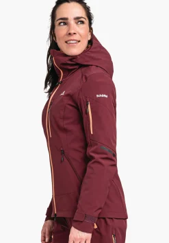 WOMEN SCHÖFFEL Ski Tour|Mountaineering|Outdoor Jackets<Functional softshell ski touring jacket red
