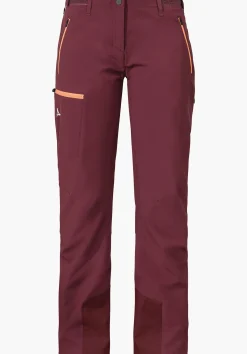 WOMEN SCHÖFFEL Ski Tour|Mountaineering|Pants Long<Functional softshell ski touring pants red