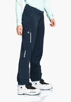 WOMEN SCHÖFFEL Ski Tour|Mountaineering|Pants Long<GORE-TEX® softshell ski touring pants red