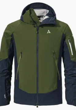 MEN SCHÖFFEL Ski Tour|Mountaineering|Outdoor Jackets<GORE-TEX® softshell ski touring jacket green