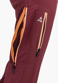 WOMEN SCHÖFFEL Ski Tour|Mountaineering|Pants Long<GORE-TEX® softshell ski touring pants red