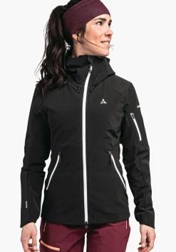 WOMEN SCHÖFFEL Ski Tour|Mountaineering|Outdoor Jackets<GORE-TEX® softshell ski touring jacket red