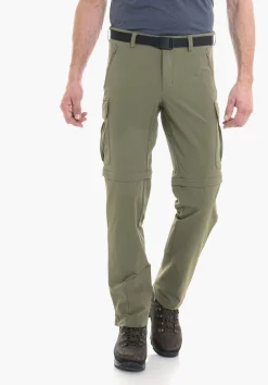 MEN SCHÖFFEL Trek & Hike|Pants Zip Off<Great hiking pants with Zip function green