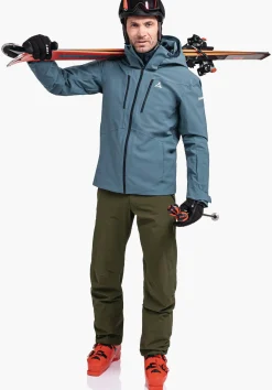 MEN SCHÖFFEL Skiing<High technical hardshell ski jacket green