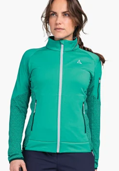 WOMEN SCHÖFFEL <Hiking fleece with practical details red