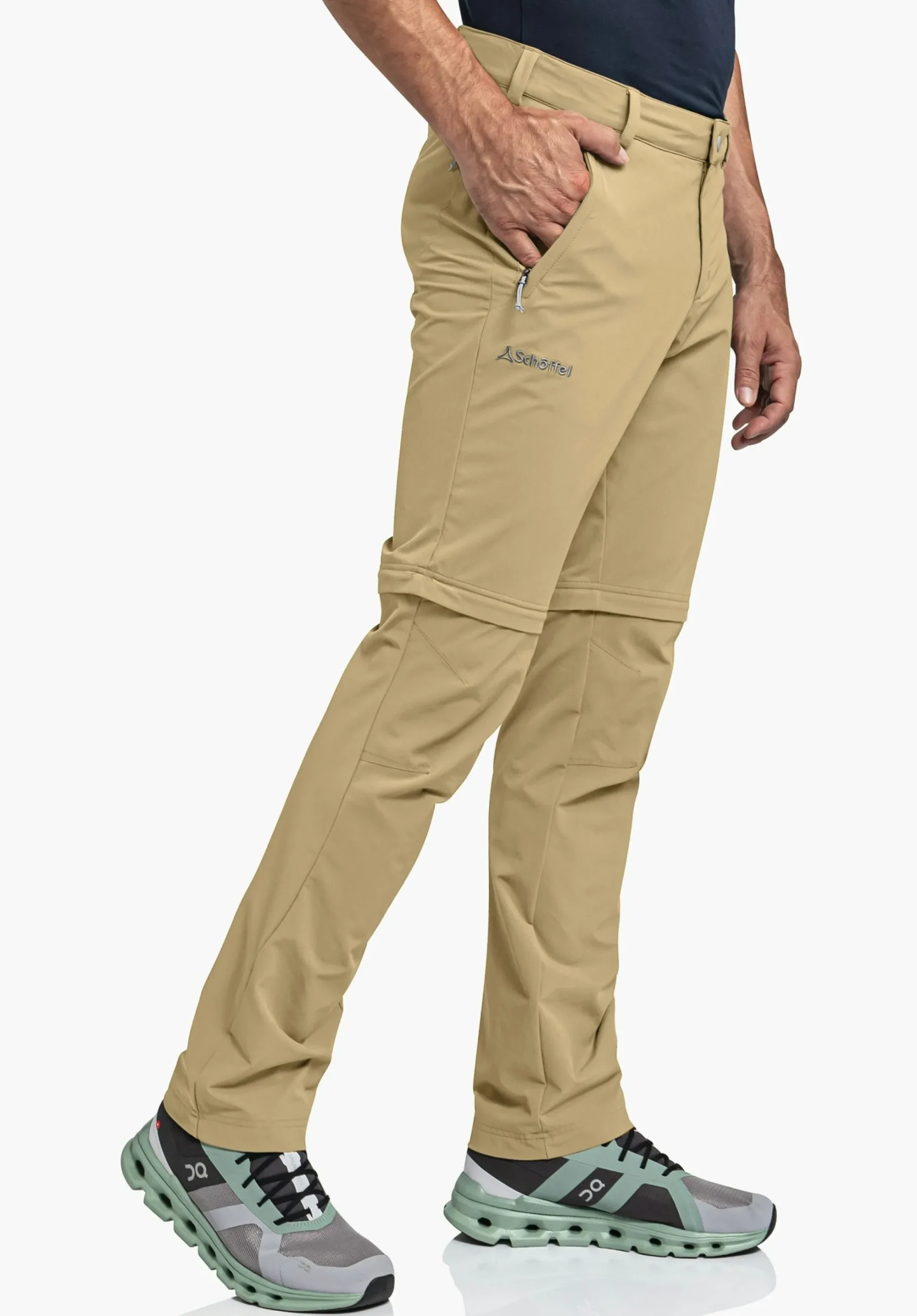 MEN SCHÖFFEL Trek & Hike|Pants Zip Off<Hiking pants zip-off to Bermudas beige